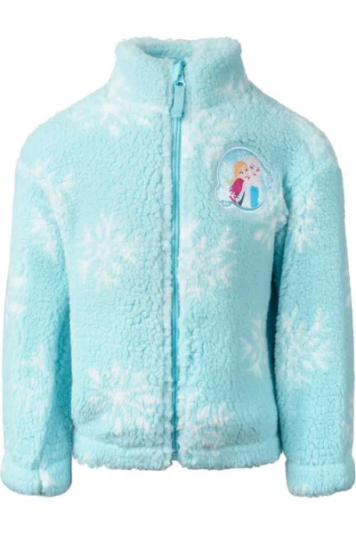Disney Kids'  Frozen Fleece Full-zip Jacket In Blue