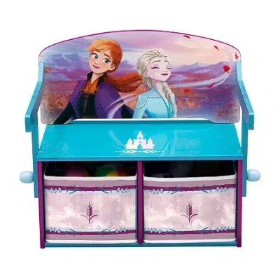 Disney Frozen Ii Kids Storage Bench In Multi