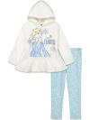 Disney Frozen Queen Elsa Hoodie & Leggings Set In White