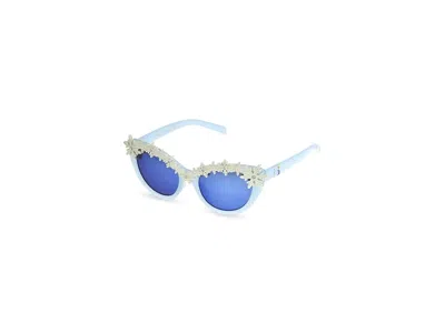 Disney Frozen Snowflakes Sunglasses (little Kid/big Kid) Polarized Fashion Sunglasses Light Blue: 48mm
