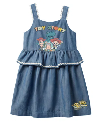 Disney Kids' Girls' 2t-6x Sleeveless Dress In Blue