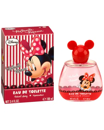 Disney Girls' Minnie Mouse 3.4oz Eau De Toilette Spray In Pink