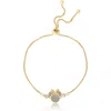 Disney Glitter Crystal Lariat Bracelet In Gold