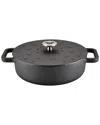 Disney Home Farberware Disney Monochrome 3qt Pre Seasoned Cast Iron Shallow Casserole