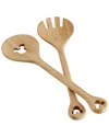 Disney Home Monochrome 2pc Bamboo Salad Server Set