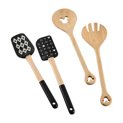 Disney Home Monochrome 4-pc. Kitchen Utensil Set In Brown