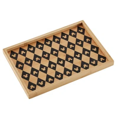 Disney Home Monochrome Serving Tray, Bamboo In Brown