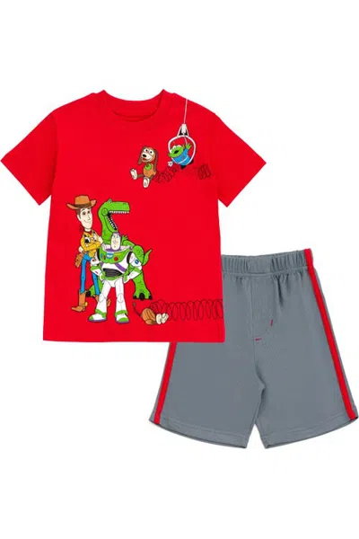 Disney Kids'  Incredibles T-shirt And Mesh Shorts Set In Red