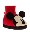 Disney Infant Baby Boys Mickey Mouse Bootie Shoe In Red