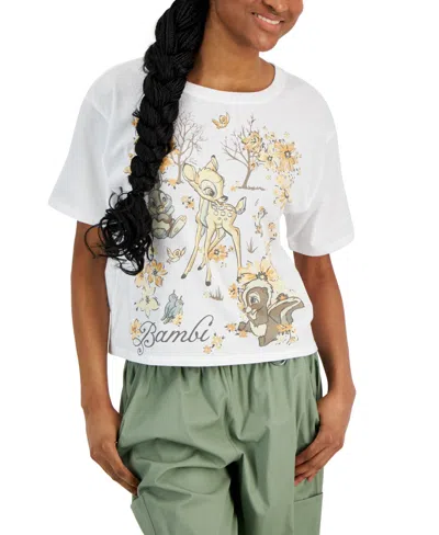 Disney Juniors' Bambi And Friends Short-sleeve Tee In White