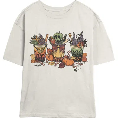 Disney Juniors  Pumpkin Fall Drinks T Shirt In Neutral