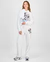 Disney Juniors' Minnie Drawstring Plush Joggers In White