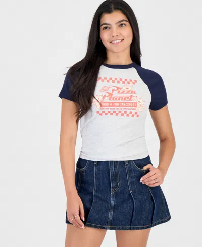 Disney Juniors' Pizza Planet Ringer T-shirt In Multi