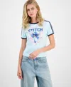 Disney Juniors' Stitch Graphic Print T-shirt In Multi