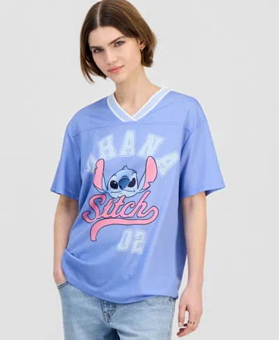 Disney Juniors' Stitch Jersey In Blue