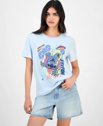 Disney Juniors' Unleash Your 626 Stitch T-shirt In Blue