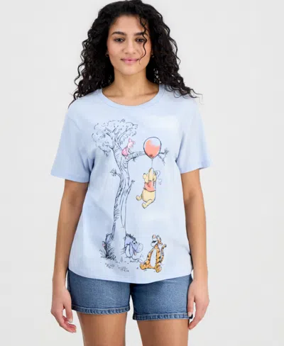 Disney Juniors' Winnie The Pooh Short-sleeve T-shirt In Blue