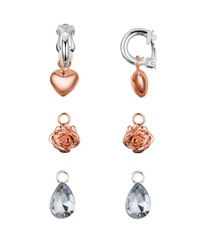 Disney Kid's Princess Beauty And The Beast Multi Earring Set