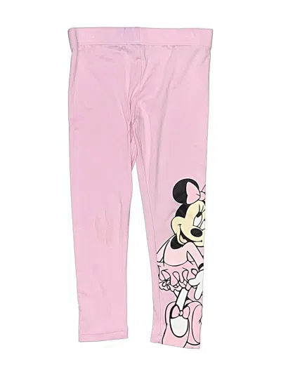 Pre-owned Disney Kids' Leggings In Pink