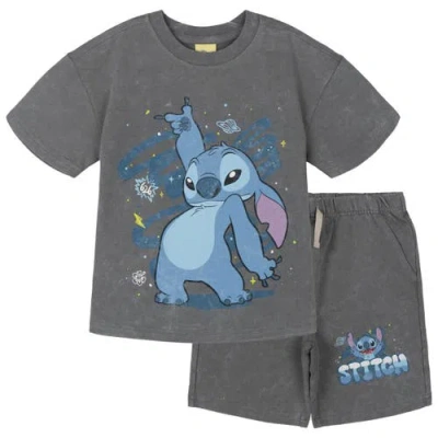 Disney Kids'  Lilo & Stitch 2-piece T-shirt And Shorts Set In Gray