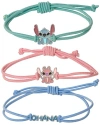 Disney Lilo & Stitch Bracelet, 3-piece Set In Multi