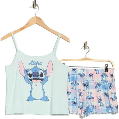 Disney Lilo & Stitch Camisole & Shorts Pajamas In Blue