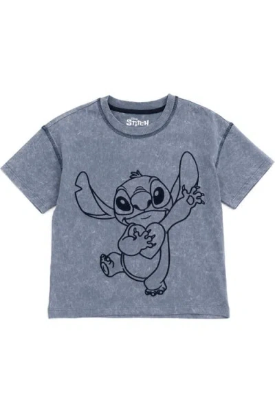 Disney Kids'  Lilo & Stitch Short Sleeve T-shirt In Gray