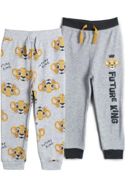Disney Babies'  Lion King 2-pack Jogger Pants In Gray