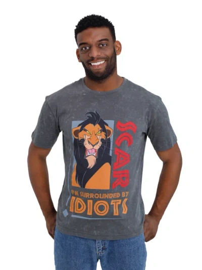 Disney Lion King Scar Short Sleeve T-shirt In Blue