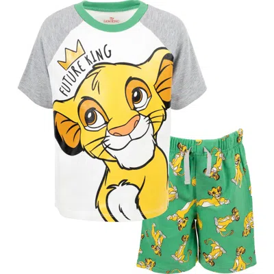 Disney Kids'  Lion King Simba 2-piece T-shirt And Shorts Set In Multi