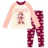 Disney Kids'  Long Sleeve T-shirt & Leggings Set In Red