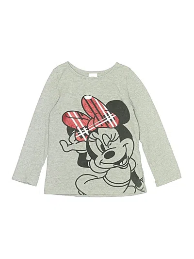 Pre-owned Disney Kids' Long Sleeve T-shirt In Gray