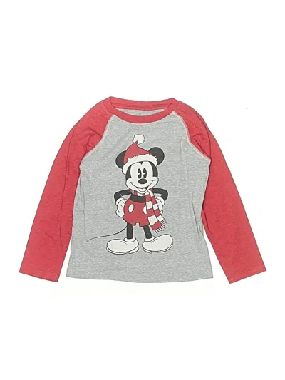 Pre-owned Disney Kids' Long Sleeve T-shirt In Gray