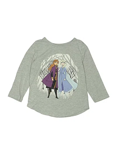Pre-owned Disney Kids' Long Sleeve T-shirt In Gray