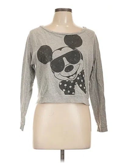 Pre-owned Disney Long Sleeve T-shirt In Gray