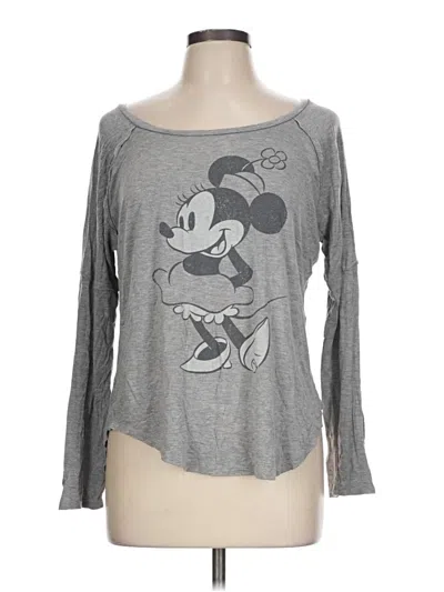 Pre-owned Disney Long Sleeve T-shirt In Gray