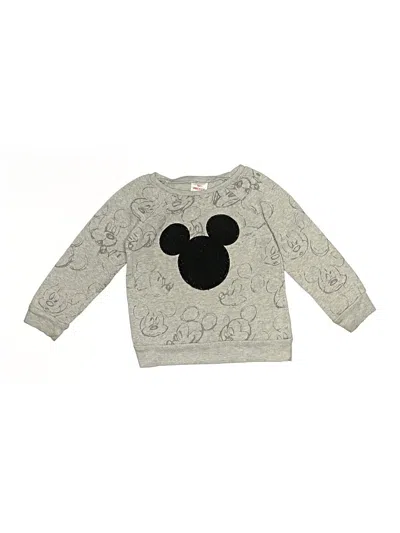 Pre-owned Disney Kids' Long Sleeve T-shirt In Gray