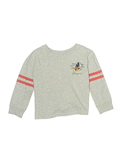 Pre-owned Disney Kids' Long Sleeve T-shirt In Gray