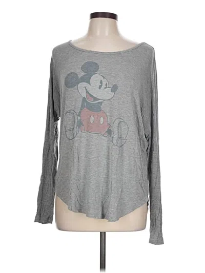 Pre-owned Disney Long Sleeve T-shirt In Gray