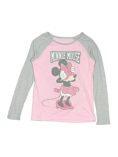 Pre-owned Disney Kids' Long Sleeve T-shirt In Pink
