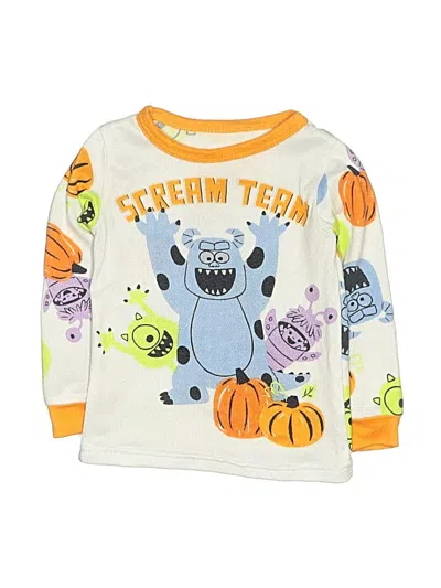 Pre-owned Disney Kids' Long Sleeve T-shirt In White