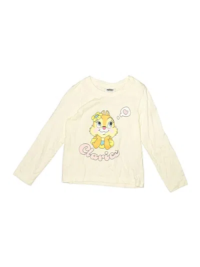 Pre-owned Disney Kids' Long Sleeve T-shirt In White