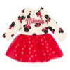 Disney Kids'  Long Sleeve Tulle Dress In Red