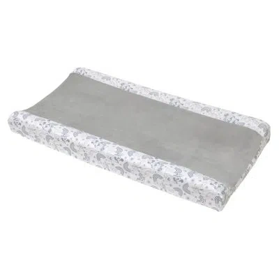 Disney Mickey And Friends Super Soft Changing Pad Cover In Gray