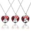 Disney Mickey & Minnie Mouse Heart Necklace, Set Of 3