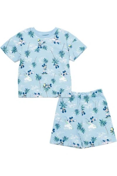 Disney Kids'  Mickey Mouse 2-piece Tee And Shorts Set In Blue