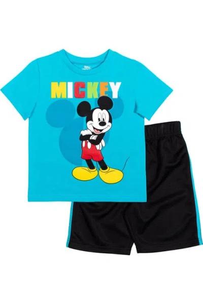 Disney Kids'  Mickey Mouse 2-piece T-shirt And Shorts Set In Multi