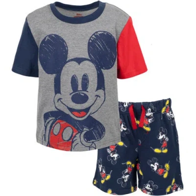 Disney Kids'  Mickey Mouse 2-piece T-shirt And Shorts Set In Multi