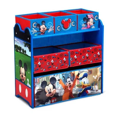 Disney Mickey Mouse 6-cubby Toy Organizer In Blue