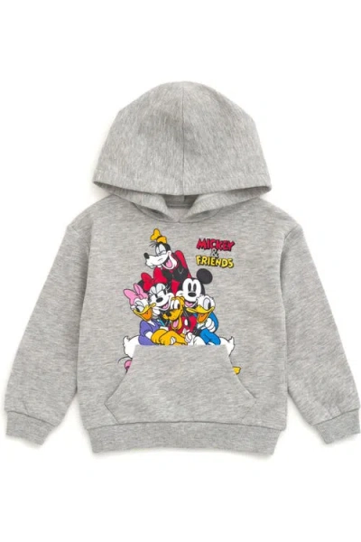 Disney Kids'  Mickey Mouse & Friends Fleece Hoodie In Gray